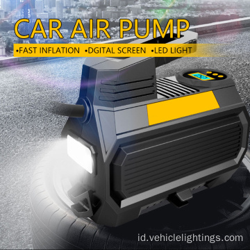 Pompa mobil mobil portabel ban portabel dengan cahaya